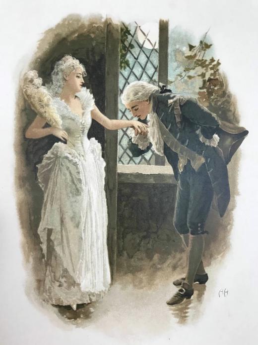 约19世纪后期 现代民谣集 数十幅彩色插图 漆布精装16开 商品图9