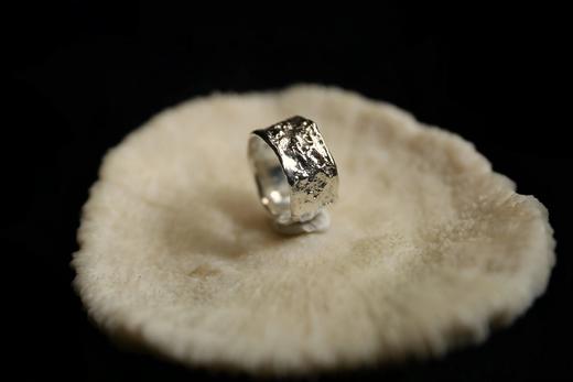 CHEZ BOQUE 冬日童话系列原创手工925银抽象造型戒指《万花之镜》 商品图4