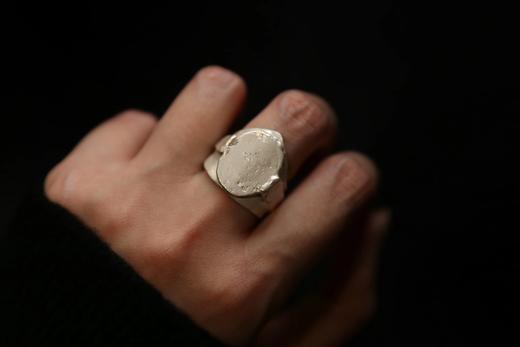 CHEZ BOQUE 冬日童话系列原创手工925银抽象造型戒指《无言诗》 商品图1