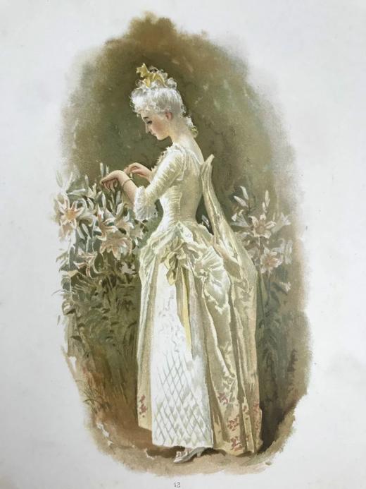 约19世纪后期 现代民谣集 数十幅彩色插图 漆布精装16开 商品图7