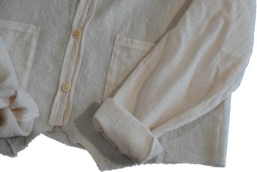 elsa esturgie 米白V领衬衫上衣 商品图5