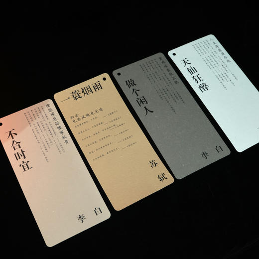 《天生骄傲：李白诗选苏轼词选》 丰富文创，诗酒远方 商品图8