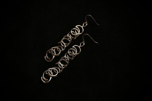 CHEZ BOQUE 冬日童话系列原创手工925银耳环《自然卷2号》 商品图3