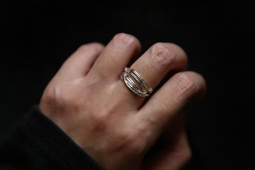 CHEZ BOQUE 羁绊系列原创手工925银戒指《缠绕33号》 商品图4