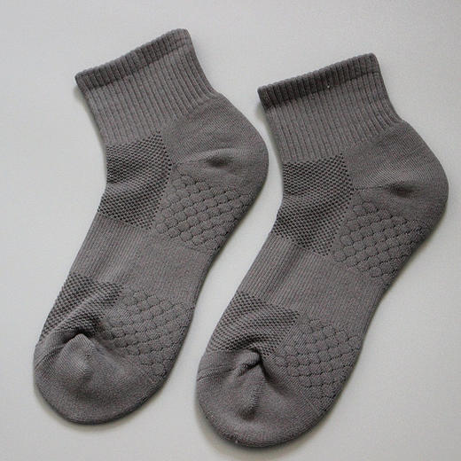 纯棉袜子男士毛巾底短袜黑色无骨袜白色网眼袜短款毛圈加厚运动袜 商品图3