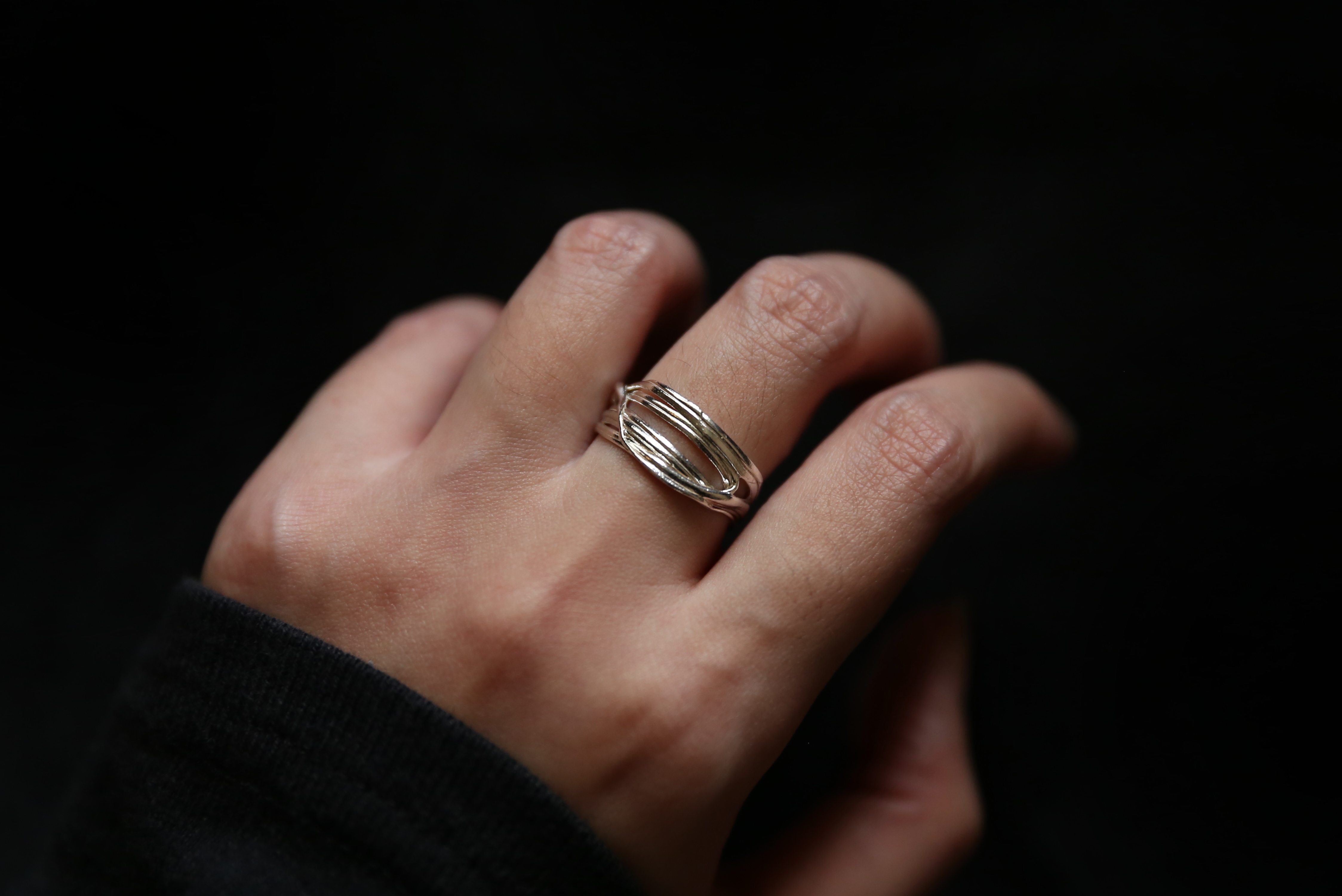 CHEZ BOQUE 羁绊系列原创手工925银戒指《缠绕33号》