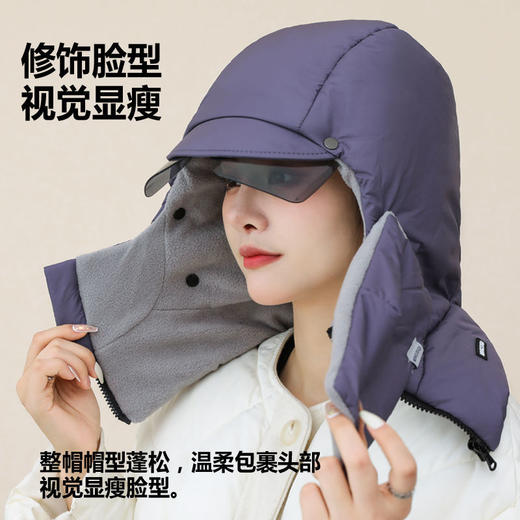 雷锋帽男女冬天加厚加绒防冻脸保暖护耳帽户外骑车防风防寒保暖帽 商品图7