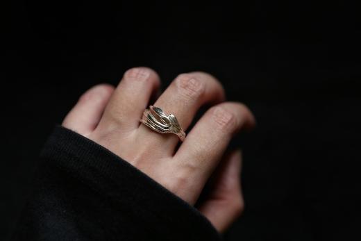CHEZ BOQUE 羁绊系列原创手工925银戒指《缠绕31号》 商品图3