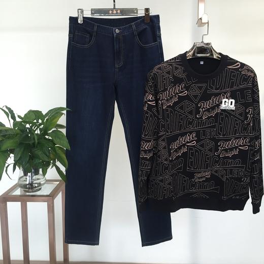 圆领卫衣男宽松长袖打底休闲印花上衣  FL-T232070【2070】* 商品图1