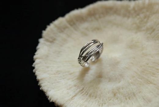 CHEZ BOQUE 羁绊系列原创手工925银戒指《缠绕33号》 商品图2