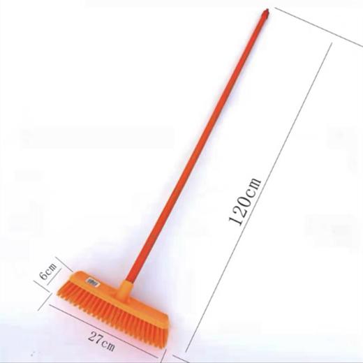 地刷硬毛刷子家用老式长柄地板刷养殖场厕所清洁特硬刷头卫生间清洁水泥地刷子地面墙面瓷砖地板刷 商品图2