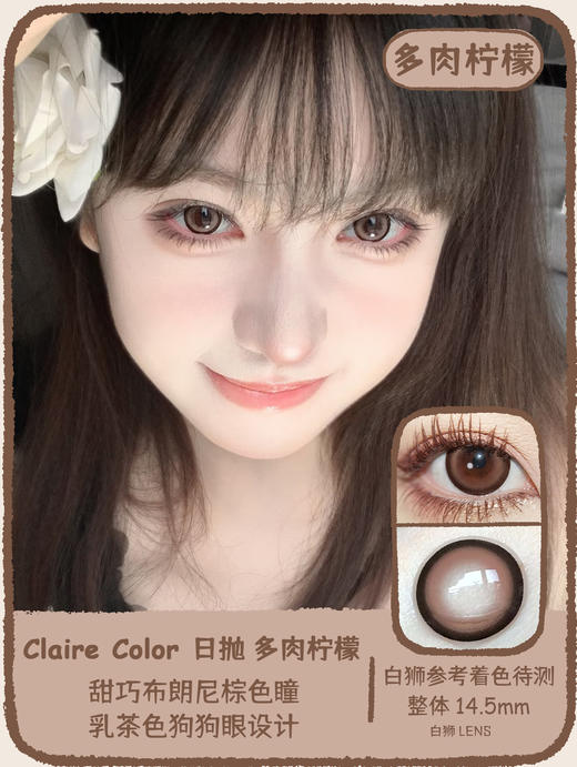 Claire color旗下  多肉春卷&多肉黑糖&多肉柠檬&多肉暖宝｜14.5mm白狮参考着色待测   日抛 商品图6