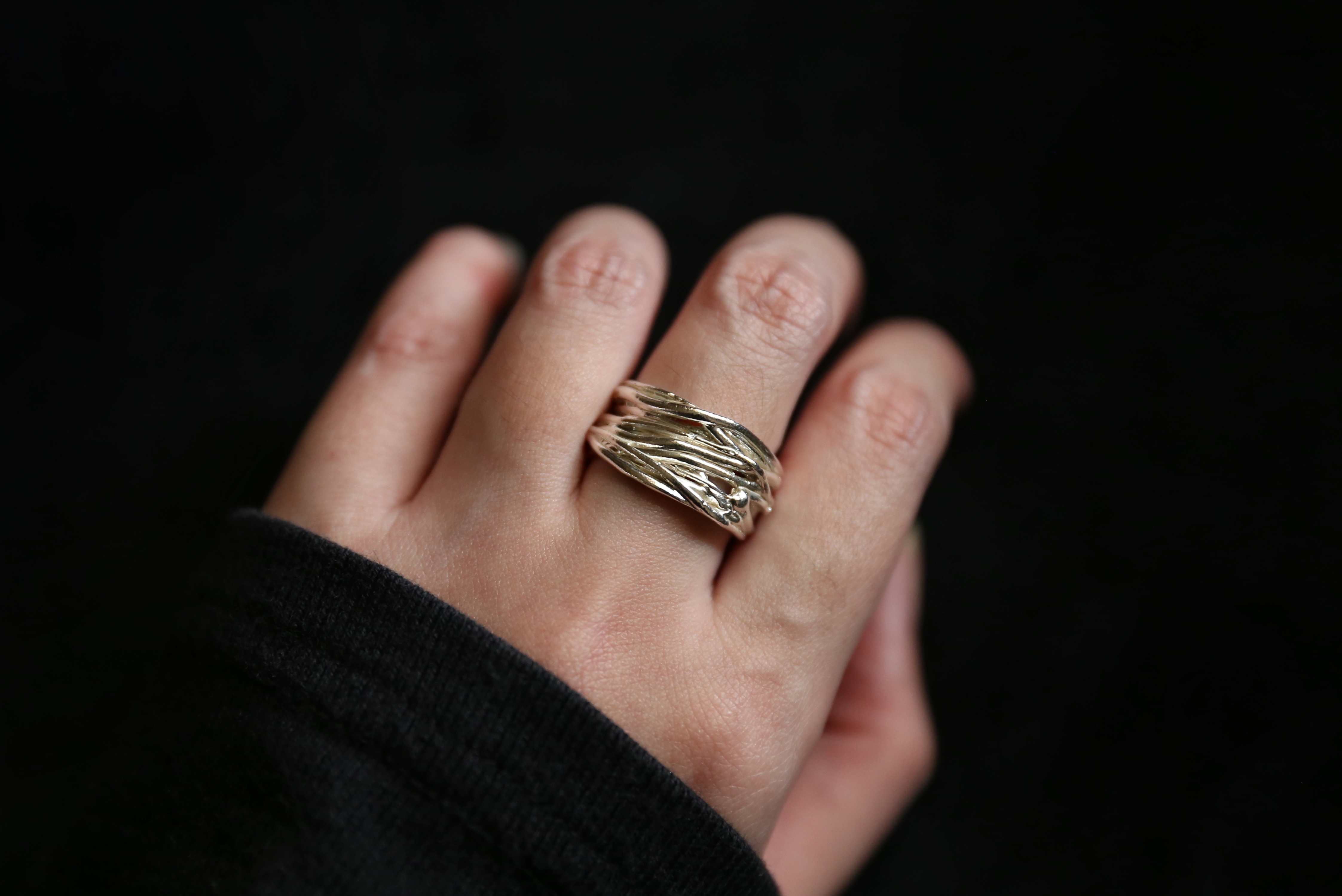 CHEZ BOQUE 羁绊系列原创手工925银戒指《缠绕29号》