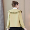 奢姿2024春季新款大码女装娃娃领减龄外套胖妹妹时尚短款外套9933391085 商品缩略图3