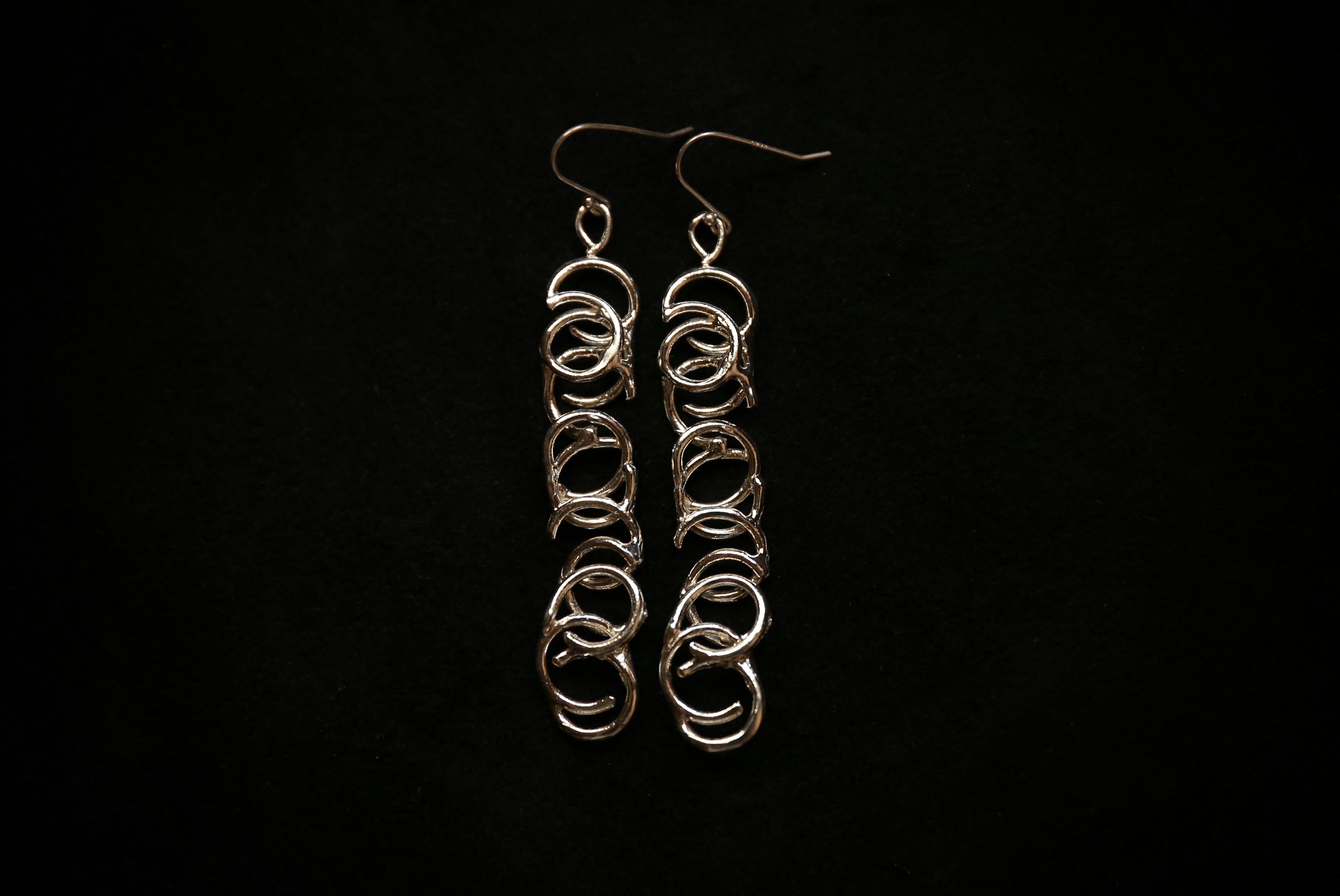 CHEZ BOQUE 冬日童话系列原创手工925银耳环《自然卷2号》