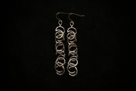 CHEZ BOQUE 冬日童话系列原创手工925银耳环《自然卷2号》