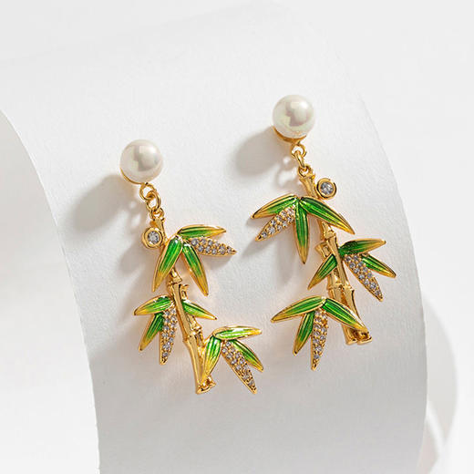 唯美中国风复古耳环烟雨江南耳钉宫廷如意流苏扇形耳坠古风系耳饰 商品图4