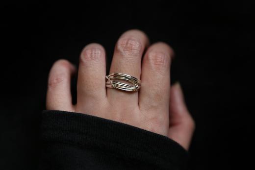 CHEZ BOQUE 羁绊系列原创手工925银戒指《缠绕33号》 商品图1