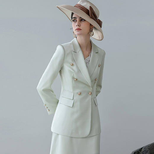 IWY/职业套裙女名媛范正装轻熟风女装港味休闲时尚减龄春秋款小香风套装 CS1557 商品图2