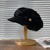 大码云朵帽子女褶皱包脸显脸小八角帽出游休闲韩版百搭素颜贝雷帽 商品缩略图6