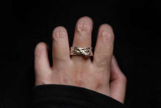 CHEZ BOQUE 羁绊系列原创手工925银戒指《缠绕32号》 商品图3