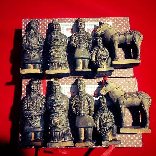 兵马俑陶俑陶土摆件五件套中国秦俑西安旅游纪念品特色送老外礼物 商品图2