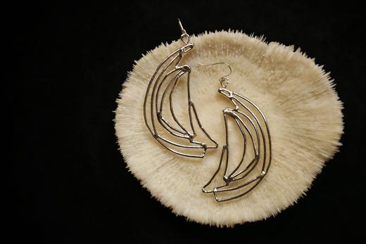 CHEZ BOQUE 冬日童话系列原创手工925银耳环《彩虹》 商品图2