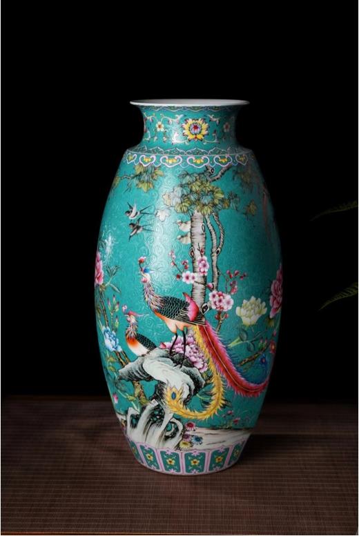 绿地扒花富贵呈祥花瓶 商品图0