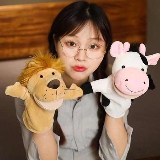 亲子游戏手套可表演能动娃娃张嘴益智毛绒玩具公仔小剧场动物手偶 商品图9