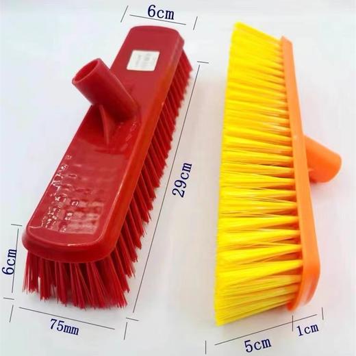地刷硬毛刷子家用老式长柄地板刷养殖场厕所清洁特硬刷头卫生间清洁水泥地刷子地面墙面瓷砖地板刷 商品图4