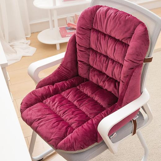 加热坐垫靠背一体办公室座椅垫电发热椅子靠垫久坐连体腰靠冬季 商品图5