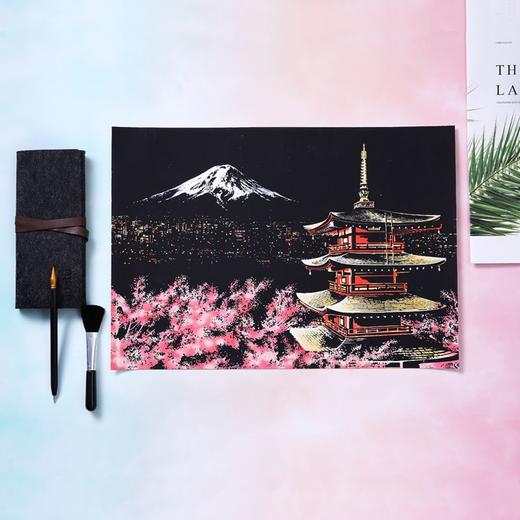 彩色城市夜景刮刮画A3炫彩刮画纸8开手刮画本有图案DIY送男女礼物 商品图4