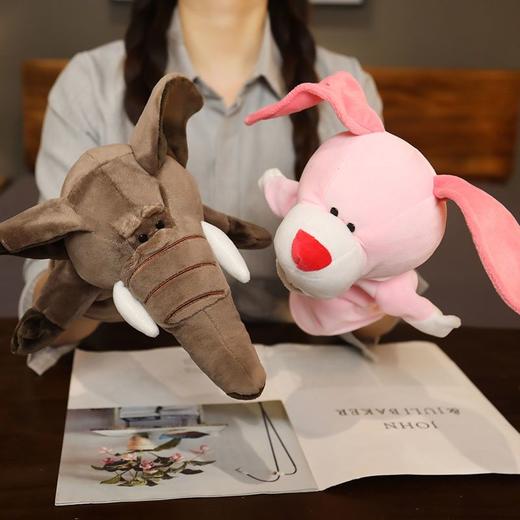 亲子游戏手套可表演能动娃娃张嘴益智毛绒玩具公仔小剧场动物手偶 商品图1