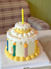 手绘蜡烛蛋糕（装饰蜡烛颜色随机） 商品缩略图1
