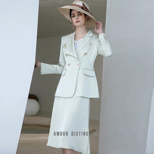 IWY/职业套裙女名媛范正装轻熟风女装港味休闲时尚减龄春秋款小香风套装 CS1557 商品图1