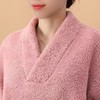 双面珊瑚绒V领坎肩蝙蝠袖马夹保暖上衣冬季新款宽松中老年护肩颈 商品缩略图1