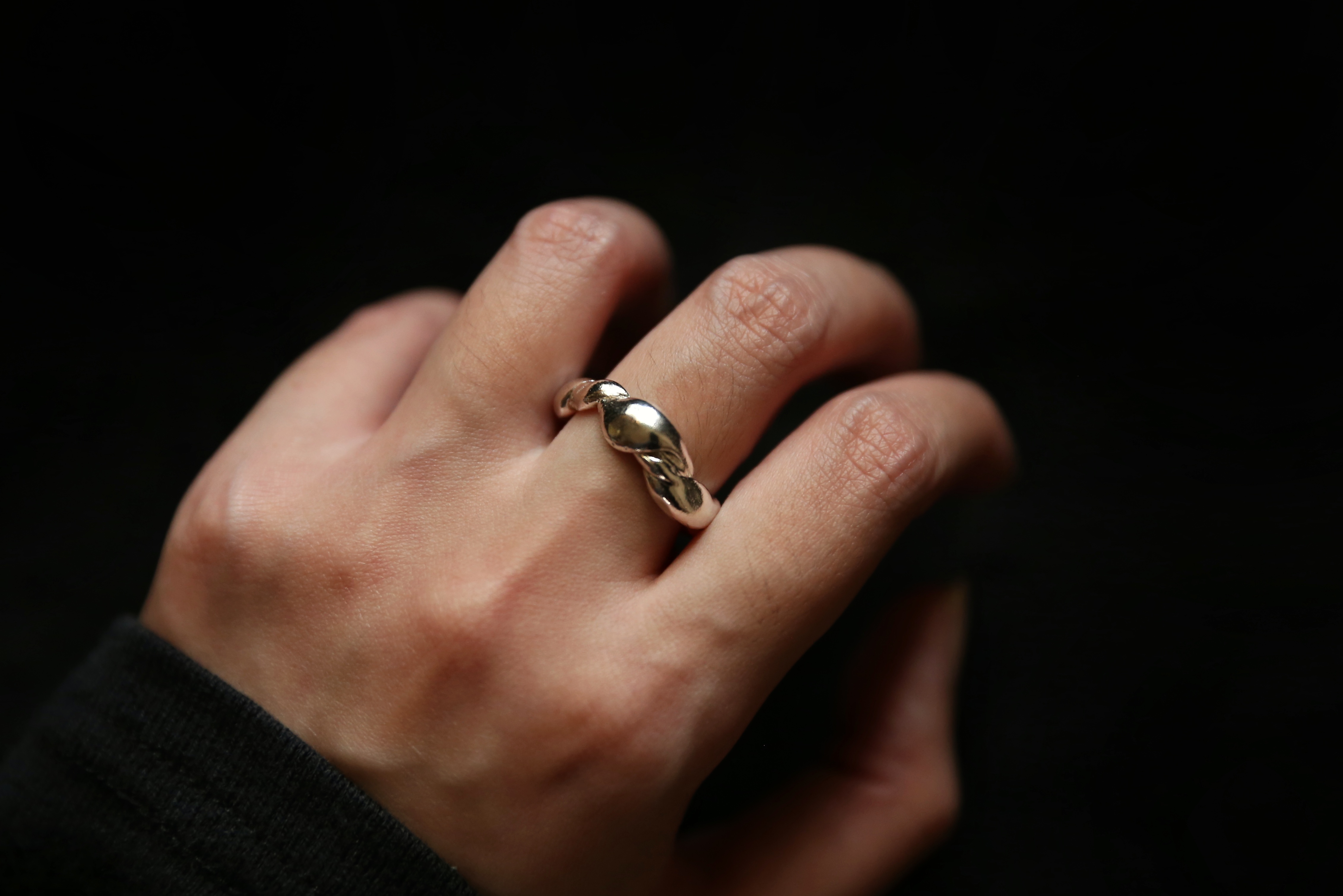 CHEZ BOQUE 羁绊系列原创手工925银戒指《缠绕34号》