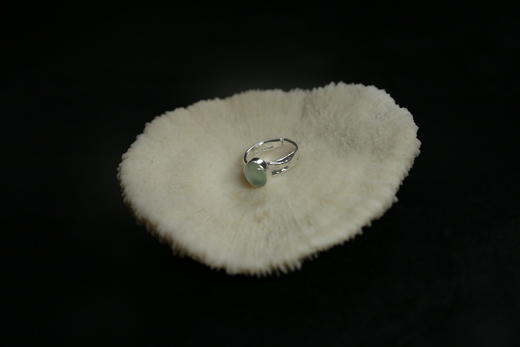 CHEZ BOQUE 冬日童话系列原创手工925银宝石戒指《极光》 商品图2