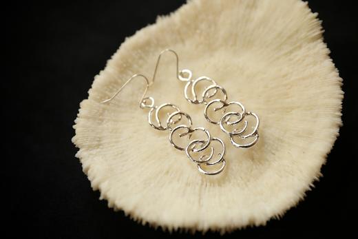 CHEZ BOQUE 冬日童话系列原创手工925银耳环《自然卷1号》 商品图3