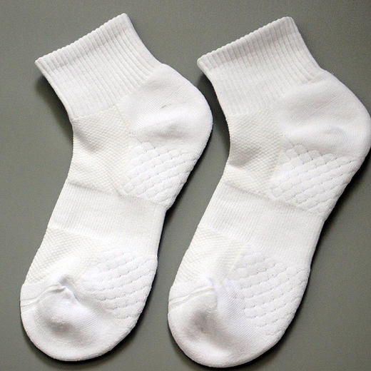 纯棉袜子男士毛巾底短袜黑色无骨袜白色网眼袜短款毛圈加厚运动袜 商品图9