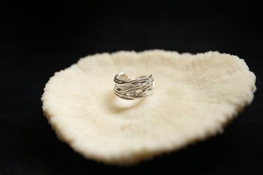 CHEZ BOQUE 羁绊系列原创手工925银戒指《缠绕29号》 商品图1