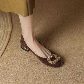 秋季新款，平底水钻单鞋LD-F6485