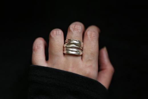 CHEZ BOQUE 羁绊系列原创手工925银戒指《缠绕30号》 商品图4