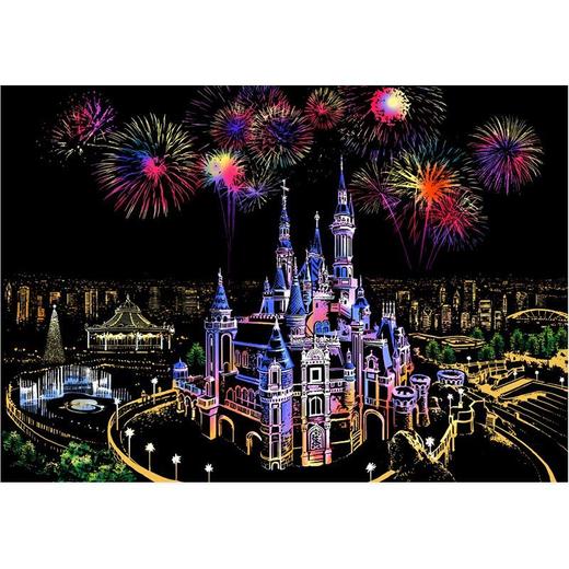 彩色城市夜景刮刮画A3炫彩刮画纸8开手刮画本有图案DIY送男女礼物 商品图9