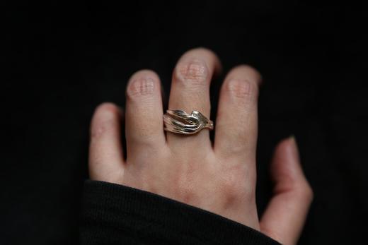 CHEZ BOQUE 羁绊系列原创手工925银戒指《缠绕31号》 商品图4