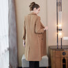 奢姿2025春季新款大码女装纽扣纯色外套胖mm大翻领气质时尚风衣3233102951 商品缩略图3