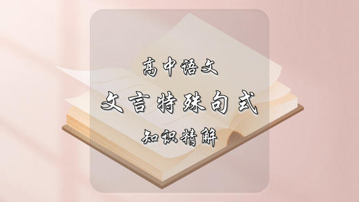 高中语文文言特殊句式知识精解 商品图0