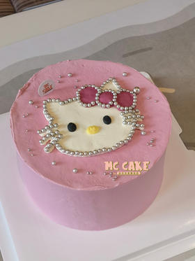 kt猫银色镶边手绘款