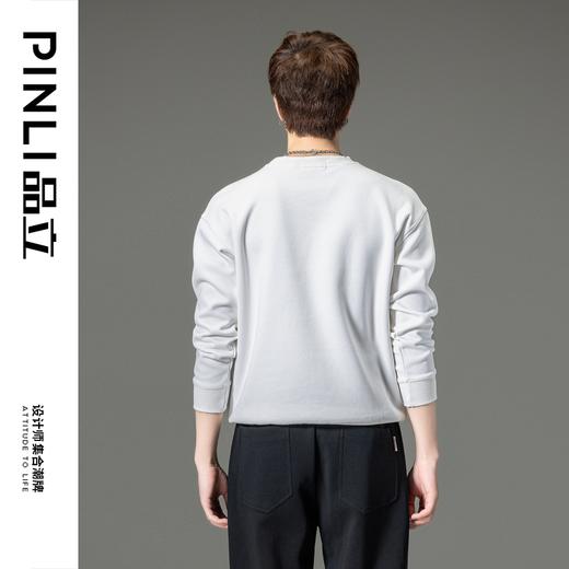 PINLI品立2023秋季新品老虎头印花卫衣潮牌休闲男上衣BG233109005 商品图2