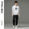 PINLI品立2023秋季新款男士圆领印花落肩袖套头卫衣潮BG233109002 商品缩略图2
